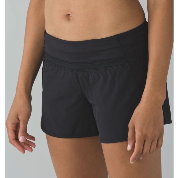 Bundle of Two Lululemon Run Times Shorts, Black and Inkwell Blue - Picture 2 of 9